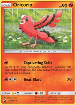 Pokémon-Karte Oricorio 030/168