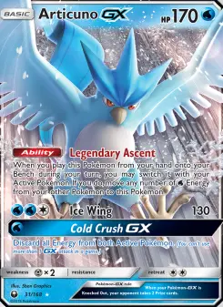 Pokémon-Karte Articuno GX 031/168