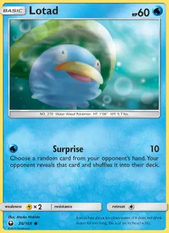 Pokémon-Karte Lotad 036/168