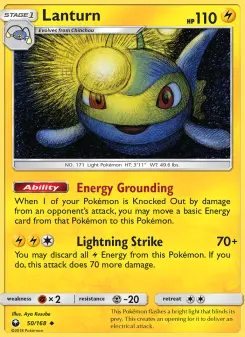 Pokémon-Karte Lanturn 050/168