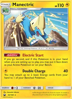 Pokémon-Karte Manectric 052/168
