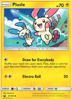 Pokémon-Karte Plusle 053/168