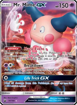 Pokémon-Karte Mr. Mime GX 056/168