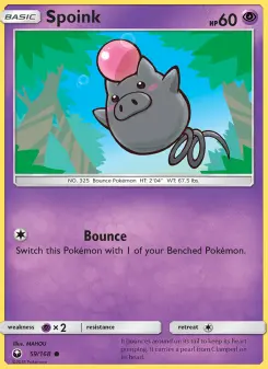 Pokémon-Karte Spoink 059/168