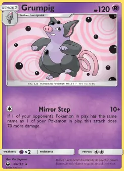Pokémon-Karte Grumpig 060/168