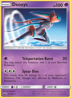 Pokémon-Karte Deoxys 069/168
