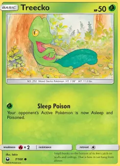 Pokémon-Karte Treecko 007/168