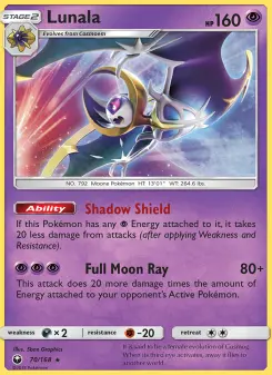 Pokémon-Karte Lunala 070/168