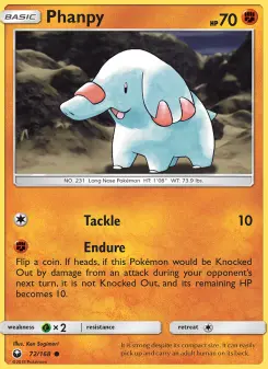 Pokémon-Karte Phanpy 072/168