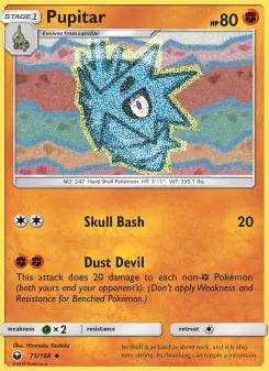 Pokémon-Karte Pupitar 075/168