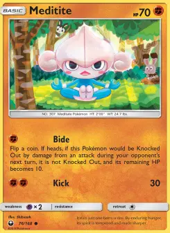 Pokémon-Karte Meditite 076/168