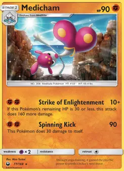 Pokémon-Karte Medicham 077/168