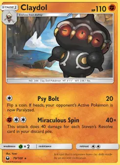 Pokémon-Karte Claydol 079/168