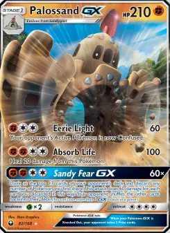 Pokémon-Karte Palossand GX 082/168