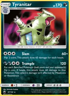 Pokémon-Karte Tyranitar 087/168