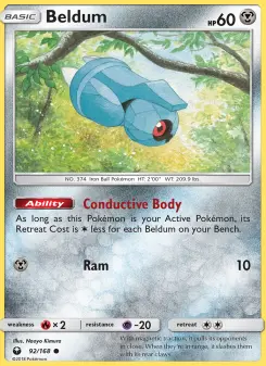 Pokémon-Karte Beldum 092/168