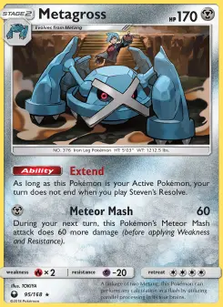 Pokémon-Karte Metagross 095/168