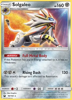 Pokémon-Karte Solgaleo 099/168
