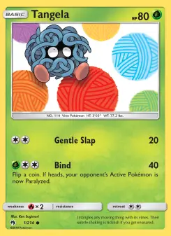 Pokémon-Karte Tangela 001/214