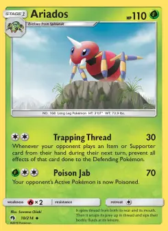 Pokémon-Karte Ariados 010/214