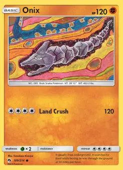 Pokémon-Karte Onix 109/214