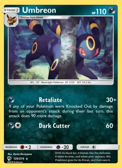 Pokémon-Karte Umbreon 120/214
