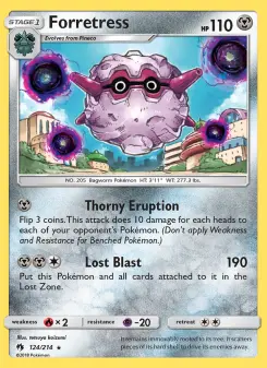 Pokémon-Karte Forretress 124/214