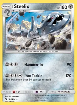 Pokémon-Karte Steelix 125/214