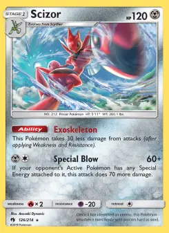 Pokémon-Karte Scizor 126/214