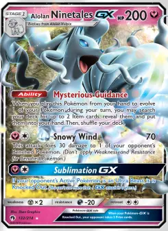 Pokémon-Karte Alolan Ninetales GX 132/214