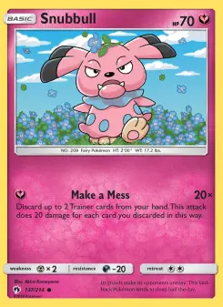 Pokémon-Karte Snubbull 137/214