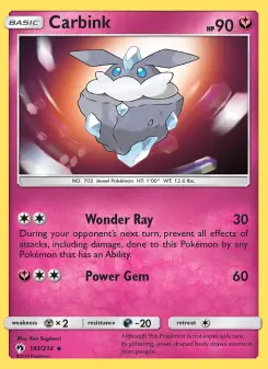 Pokémon-Karte Carbink 143/214