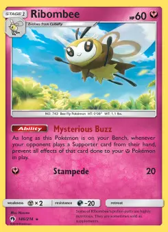 Pokémon-Karte Ribombee 146/214