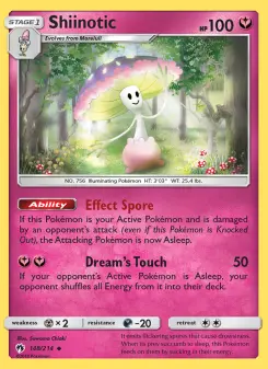 Pokémon-Karte Shiinotic 148/214