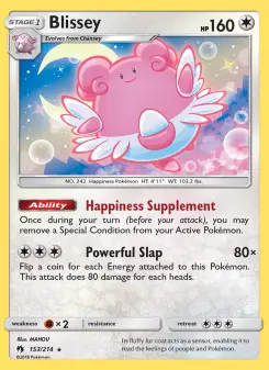 Pokémon-Karte Blissey 153/214