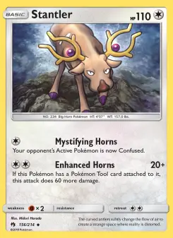 Pokémon-Karte Stantler 156/214