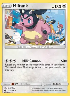 Pokémon-Karte Miltank 158/214
