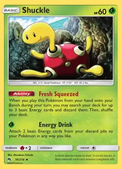 Pokémon-Karte Shuckle 016/214
