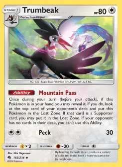 Pokémon-Karte Trumbeak 165/214