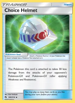 Pokémon-Karte Choice Helmet 169/214