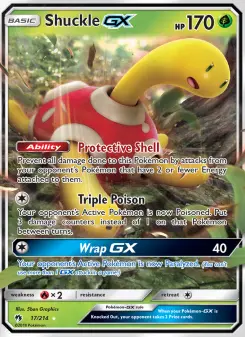 Pokémon-Karte Shuckle GX 017/214