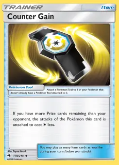 Pokémon-Karte Counter Gain 170/214