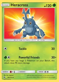 Pokémon-Karte Heracross 018/214