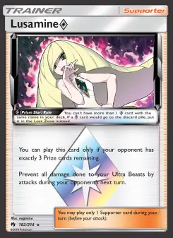 Pokémon-Karte Lusamine ◇ 182/214