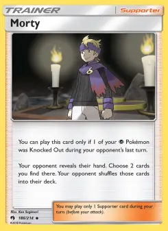 Pokémon-Karte Morty 186/214