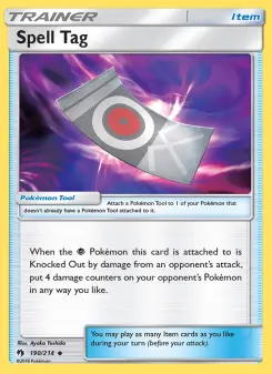 Pokémon-Karte Spell Tag 190/214