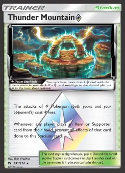Pokémon-Karte Thunder Mountain ◇ 191/214
