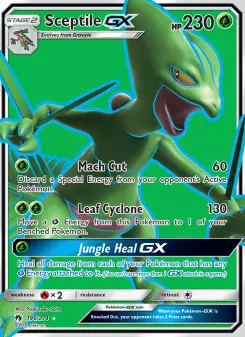 Pokémon-Karte Sceptile GX 196/214