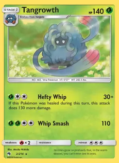 Pokémon-Karte Tangrowth 002/214