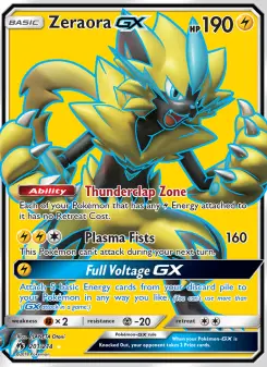 Pokémon-Karte Zeraora GX 201/214